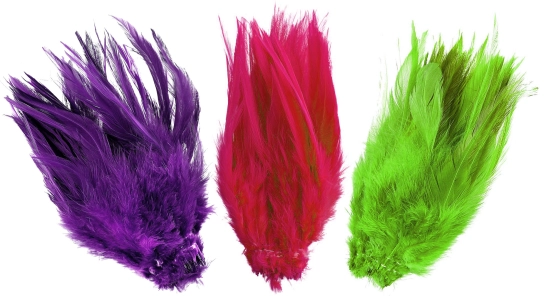 Strung saddle feathers Strung saddle feathers