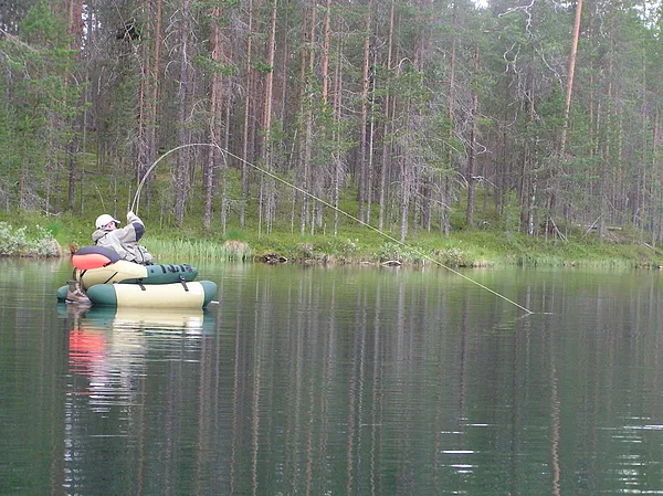 User submitted picture: Fighting a nice lake trou...